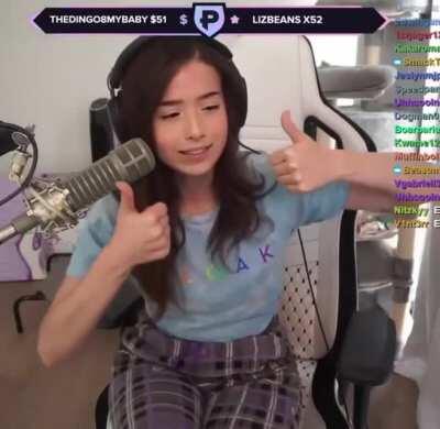 Thumbs up to sitting thicc...