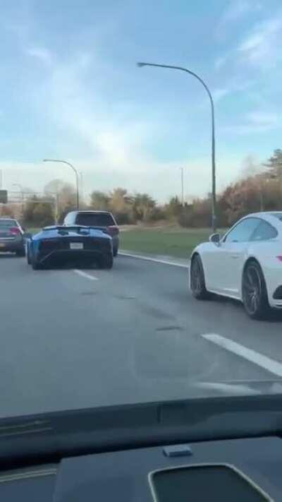 When you purposely drive slow in the fast lane