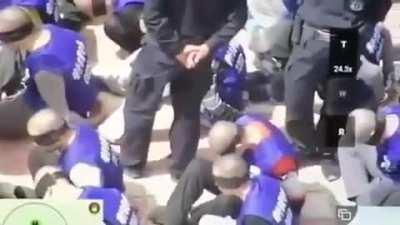 Sent away on trains, sent on a one-way trip to hell. Enter the gates, China awaits! Drone footage of Uighur Muslims being sent to camps in China.