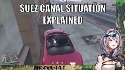 Baka blocked the canal 🙄😤