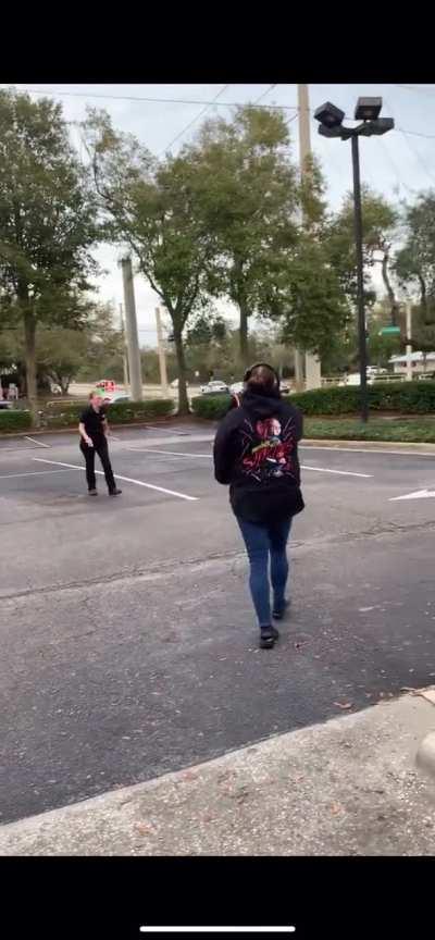 Aftermath of a Karen ordering his wrap “dry” and getting it remade with condiments three different times.