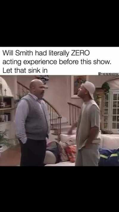 Will Smith had literally ZERO acting experience before this show