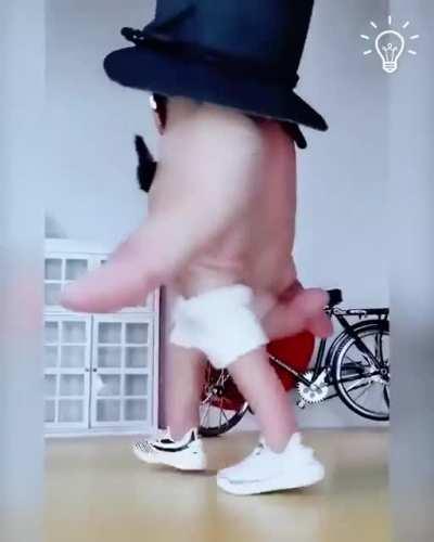 This man's hand dances