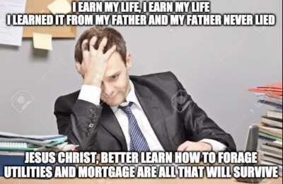 Utilities and mortgage are all that will survive!