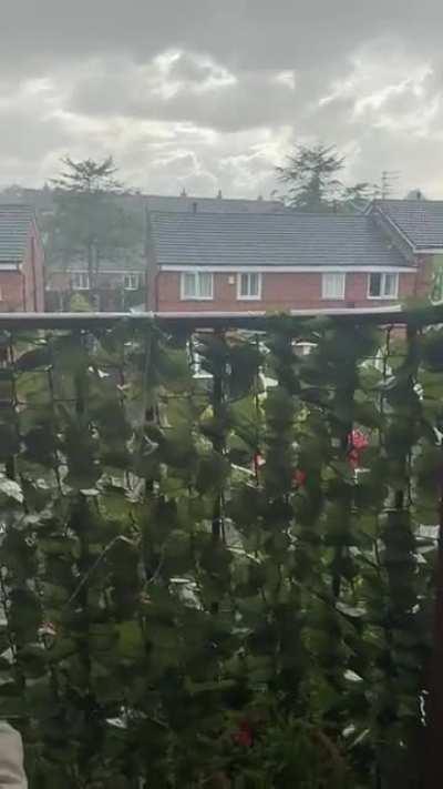 Balcony rain, UK