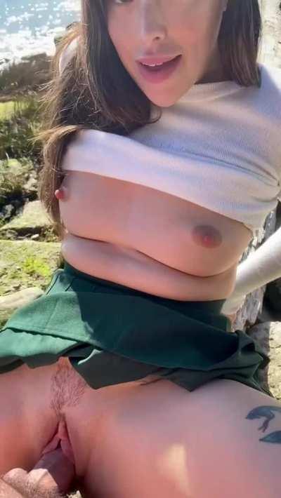 The nerves I felt made it even hotter 🥵 [GIF]