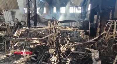 Russian terrorists publish a video from a prisoner-of-war detention center in Yelenovka. The terrorists said that 47 people have already died including those from Azov.