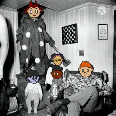 Pico's School but a cursed image (art by me and I don't know how to draw)