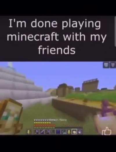 Leasing of the day: dont trust anybody in minecraft