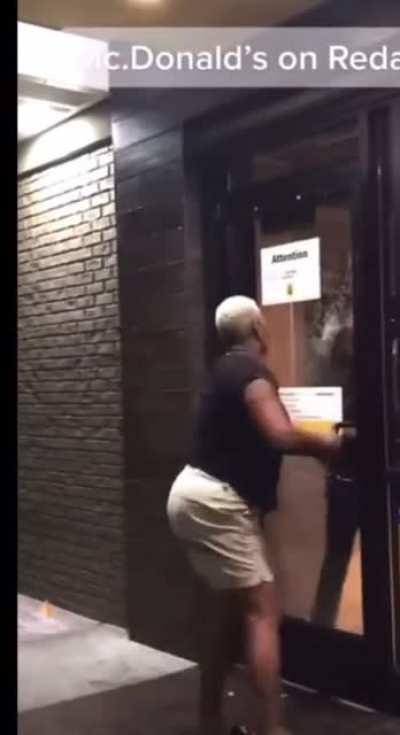 The only thing she got from McDonald’s was McSoaked