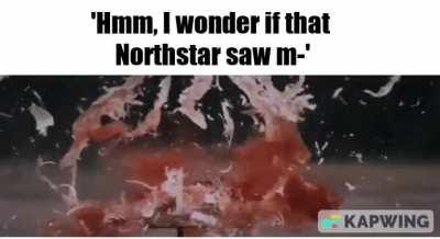 I mean he can't see me from so far right?