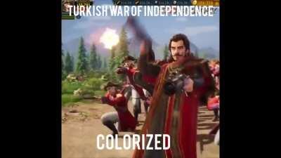 Turkish war of independence colorized🇹🇳🇭🇰
