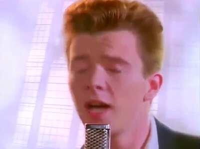 Made the whole rickroll video on 4k