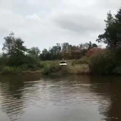 Jumping a Truck in a Pond (XPost nonononoyes)