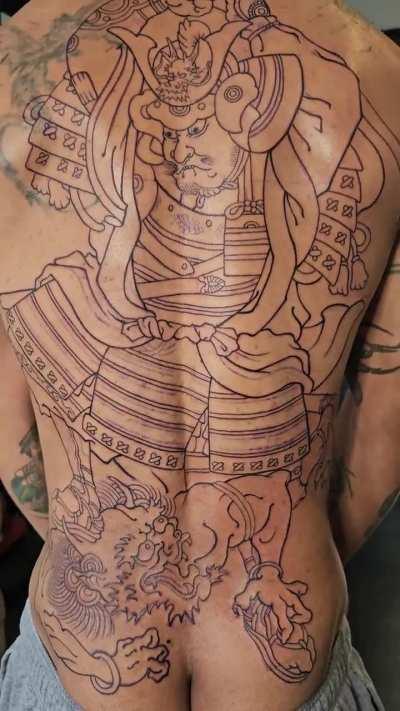 First session from Han from San tattoo studios in Houston.