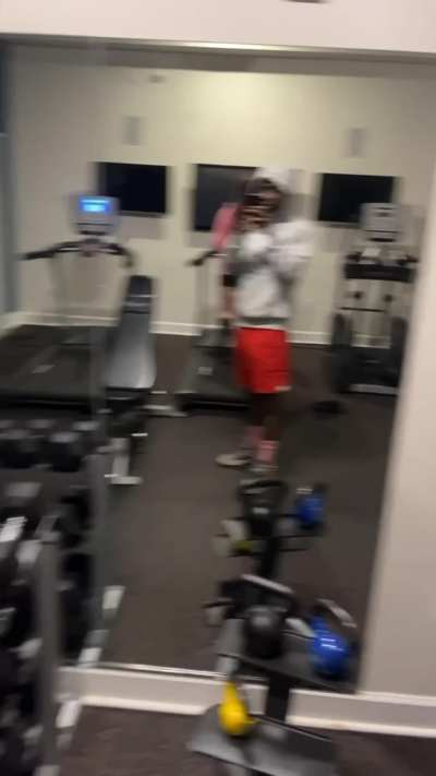 My workout trainer couldn’t resist 