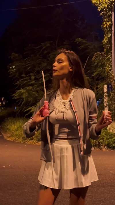 at the beginning of the video I blow bubbles and by the end of the video I'm blowing your dicks