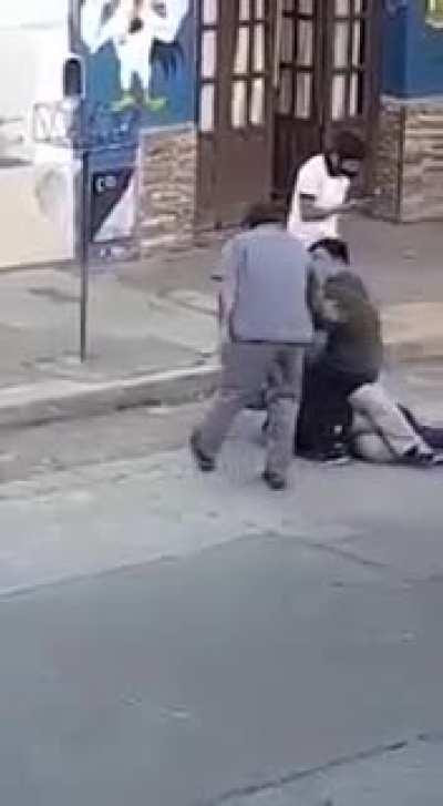 Stoned thief played tough guy instead of running.