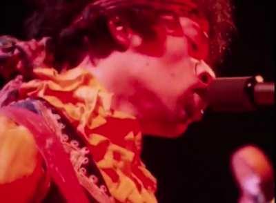 Jimi Hendrix covers “Like a Rolling Stone” at The Monterey International Pop Festival, 1967.