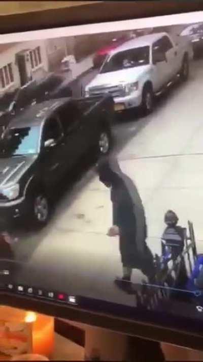 Random dude nuts on woman without consent