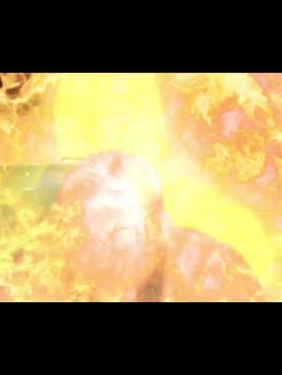 King goes super saiyan 😭😢