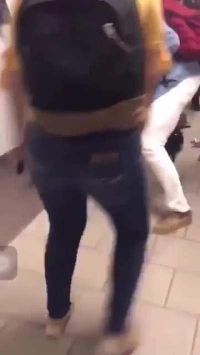 Girl Fight In School