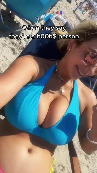 When they say they're a boob person