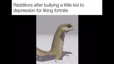 Lizard dancing funny