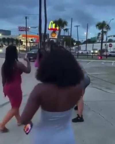 Chick Pees Herself During Fight