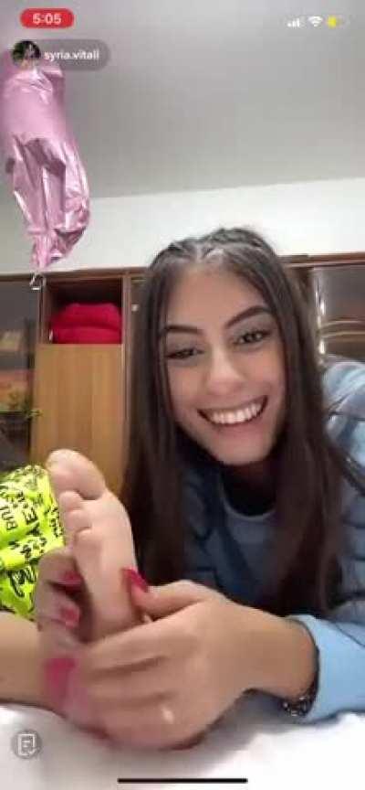 Feet and tickles live