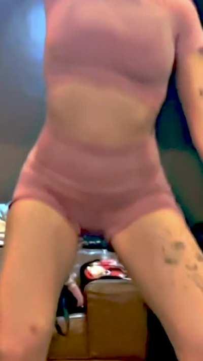 Treinando sem calcinha