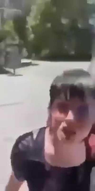 Bro didn’t fall, she rolled 💀