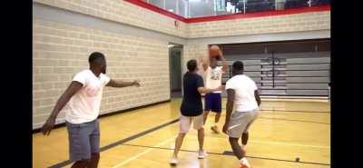 Russell Westbrook going for his triple double