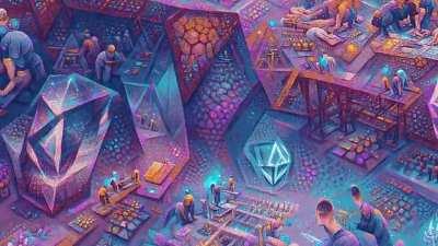 Psychedelic A.I. Generated Journey Through A Glowing Alien Mine