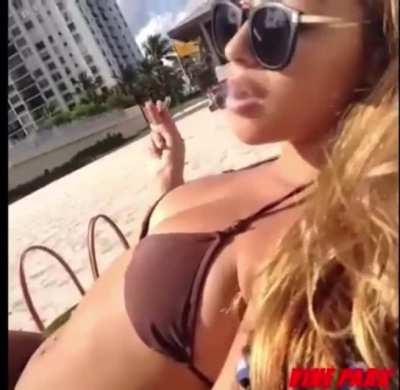 A young Chantel before she did any type of surgery. (Before the original implants)