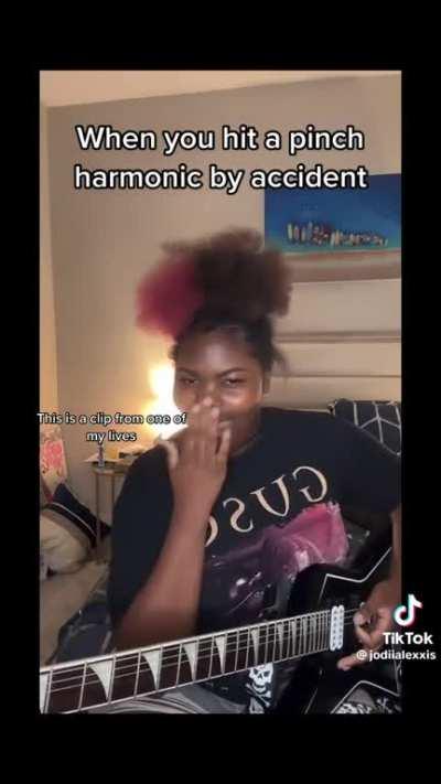 When You Hit That Pinched Harmonic