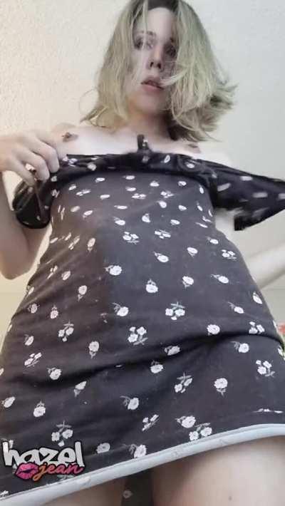 Hazeljean from Chaturbate shows her huge cock