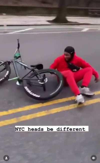 Yeah go ahead and do a wheelie on the opposite side of the road never the less