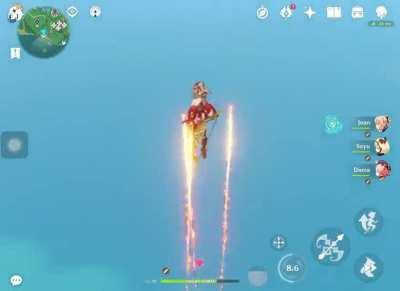 Yoimiya buff: becomes the firework