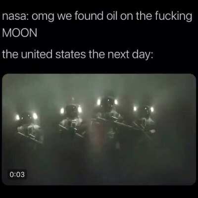 America be like : we only came her to avenge for the fallen soilder