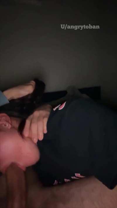 He treated me like the slut I am and fucked my mouth