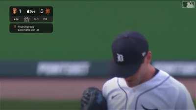 [Highlight] Thairo Estrada leads off the ballgame with a solo homer