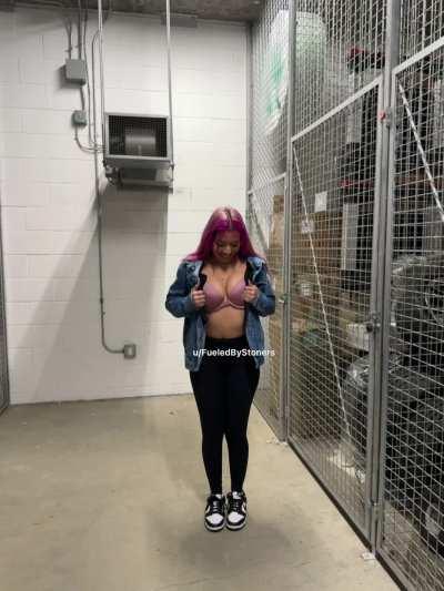 Flashing my hot pair of tits [GIF]