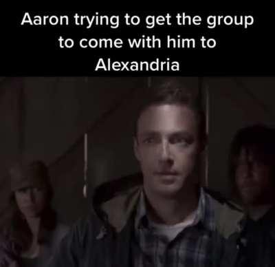 i think he wants the group to come with him