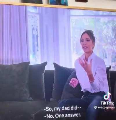 David Beckham calling out Victoria