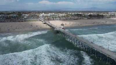 Hyperlapse waves and cloud shadows.