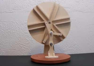 3 rotating points through 3 rotating paths. Kinda neat mechanism