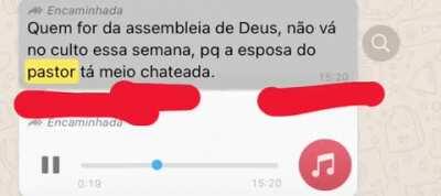 Mulher do pastor Robson tá chateada com os crentes sem vergonhos
