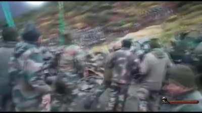 China vs india border stick fight but with mount and blade sound effects