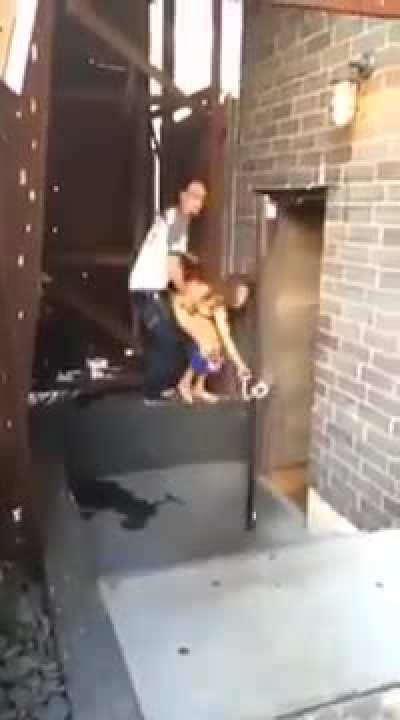 Something you expect to see when you OPEN a door, unexpectedly, not when you close it.